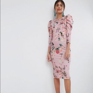 ASOS Floral Midi Dress